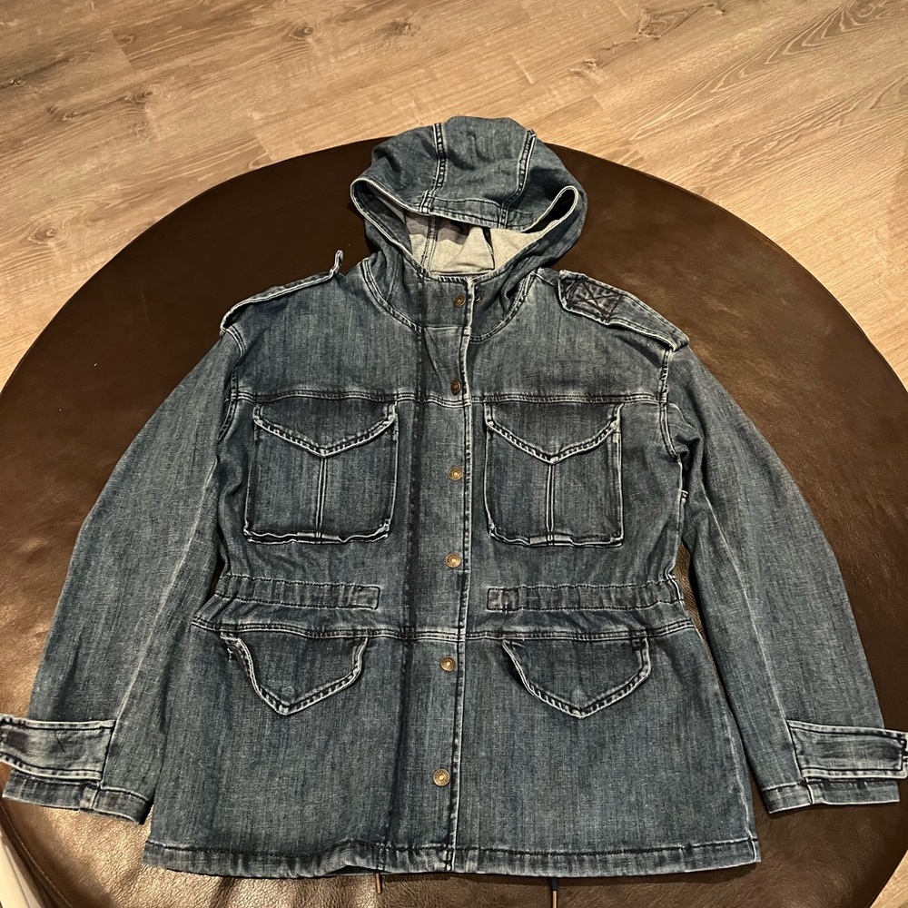 American Eagle Denim Zip Jacket